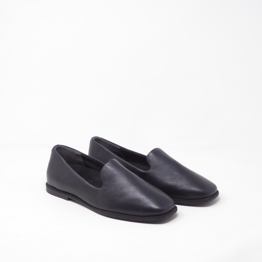 Vionic Womens Loafers Black Leather Willa 2.0 Orthotic Slip On 7.5